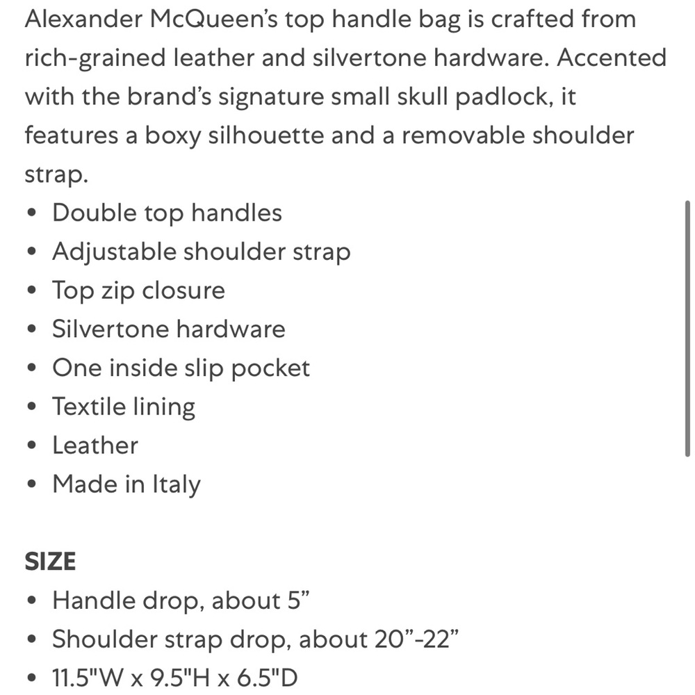 Alexander McQueen bag - Picture 7 of 10